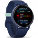 Умные часы Garmin Vivoactive 5, синие с металлически-синим безелем и силиконовым ремешком 010-02862-12 во Владикавказе