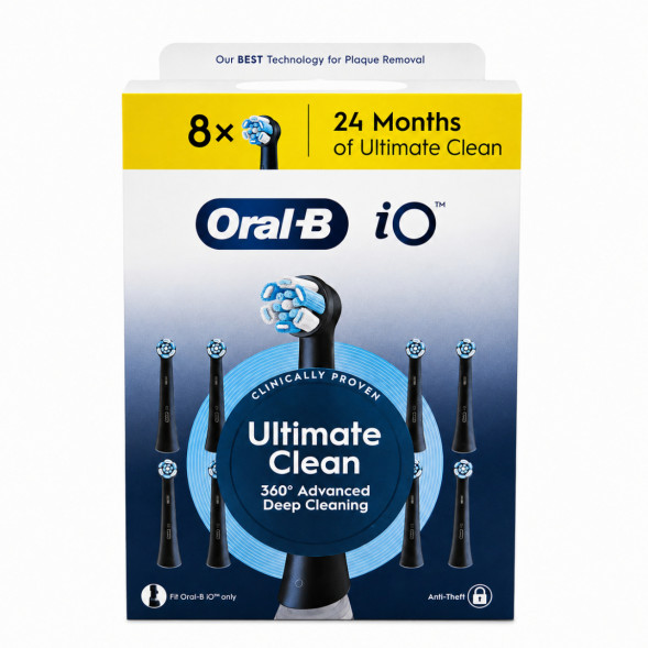 Сменные насадки Oral-B iO Series Ultimate Clean 360, 8 шт., черный во Владикавказе