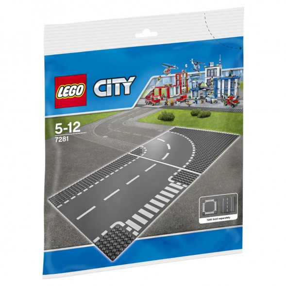 Конструктор LEGO City 7281 Т-образный перекрёсток и поворот во Владикавказе
