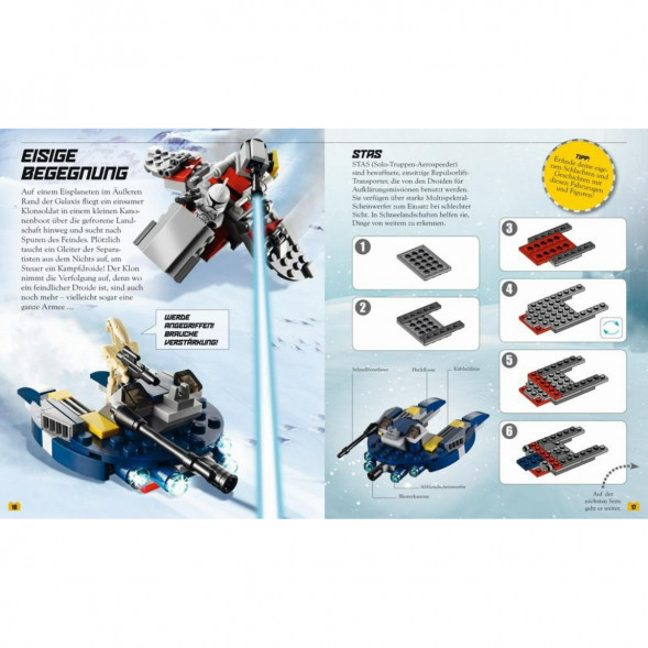 Книга и набор кубиков LEGO Star Wars Buch &amp;amp; Steine-Set Fur 8 einmalige Lego Modelle! во Владикавказе