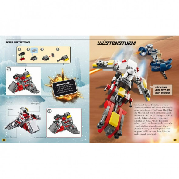 Книга и набор кубиков LEGO Star Wars Buch &amp;amp; Steine-Set Fur 8 einmalige Lego Modelle! во Владикавказе
