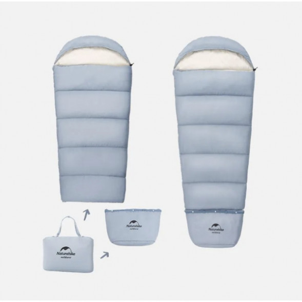 Спальный мешок Naturehike C180 (190x75см), голубой во Владикавказе