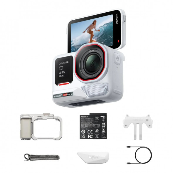 Экшн-камера Insta360 Ace Pro 2 Single Battery Xplorer Bundle, Arctic White во Владикавказе