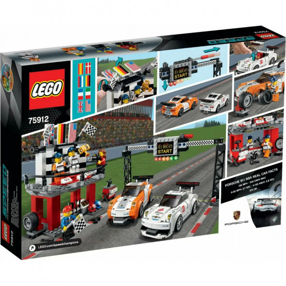 Конструктор LEGO Speed Champions 75912 Финишная линия гонки Porsche 911 GT во Владикавказе
