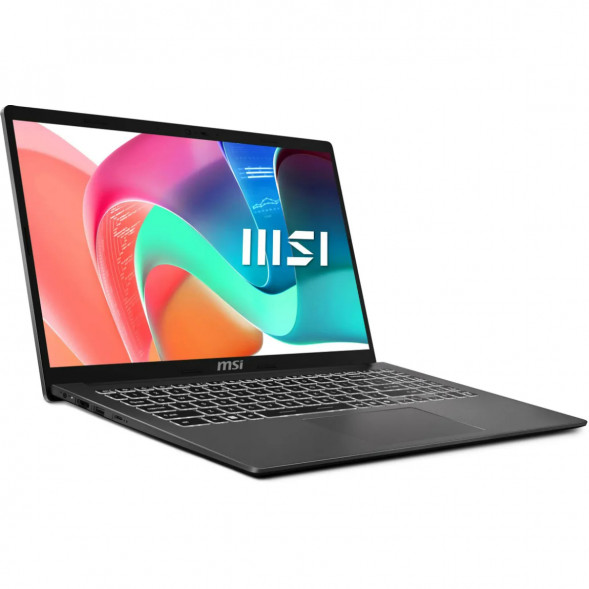 Ноутбук MSI Modern 15 F1MXG-1280RU (15.6&amp;quot;, IPS, Intel Core 7 150U, 10 ядер, 16 ГБ DDR5, SSD 512 ГБ, Intel Iris Xe Graphics, Windows 11), чёрный во Владикавказе