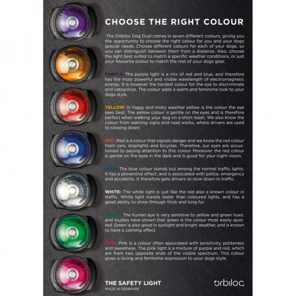 Фонарь для собак Orbiloc Dog Dual Signal Colours, синий во Владикавказе