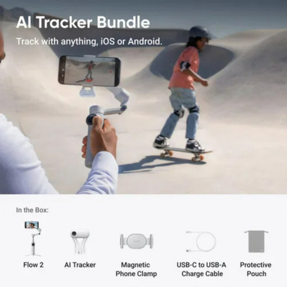Стабилизатор Insta360 Flow 2 AI Tracker Bundle, Stone Gray во Владикавказе