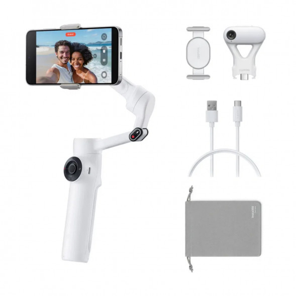 Стабилизатор Insta360 Flow 2 AI Tracker Bundle, Summit White во Владикавказе