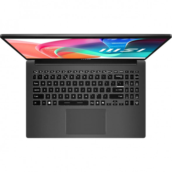 Ноутбук MSI Modern 15 F1MXG-1281RU (15.6&amp;quot;, IPS, Intel Core 5 120U, 10 ядер, 16 ГБ DDR5, SSD 512 ГБ, Intel Iris Xe Graphics, Windows 11), чёрный во Владикавказе