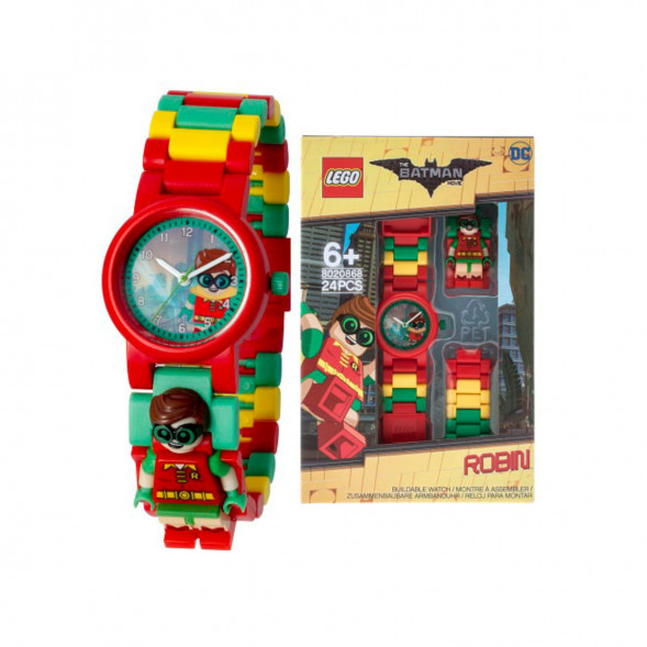Часы LEGO Super Heroes 8020868 Batman Movie Робин с минифигуркой во Владикавказе