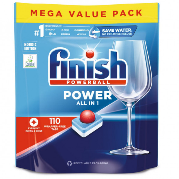 Таблетки для п/машины Finish Poweball Power All in 1, 110 шт. во Владикавказе