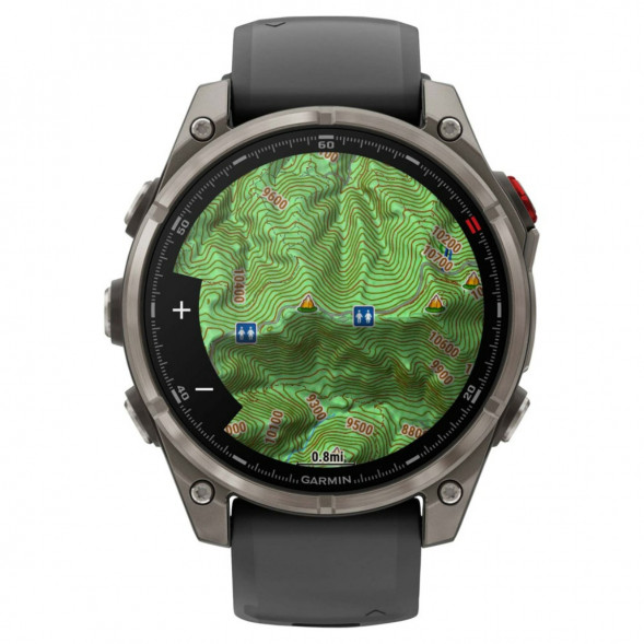 Умные часы Garmin Fenix 8 PRO, 47 мм, AMOLED, Sapphire, Titanium with Graphite/Black Silicone Band 010-03198-10 во Владикавказе