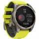 Умные часы Garmin Fenix 8, 51 мм, Solar, Sapphire Titanium with AMP Yellow/Graphite Silicone Band 010-02907-20 во Владикавказе