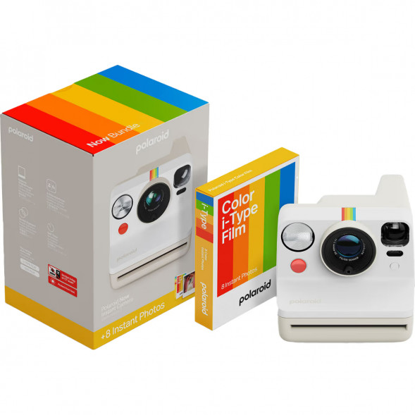 Фотоаппарат моментальной печати Polaroid Now Generation 3 + 8 цветных картриджей, белый во Владикавказе