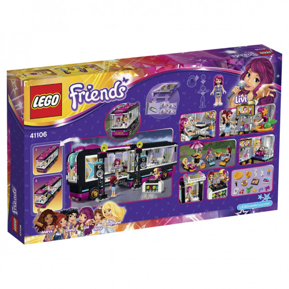 Конструктор LEGO Friends 41106 Поп звезда: гастроли во Владикавказе