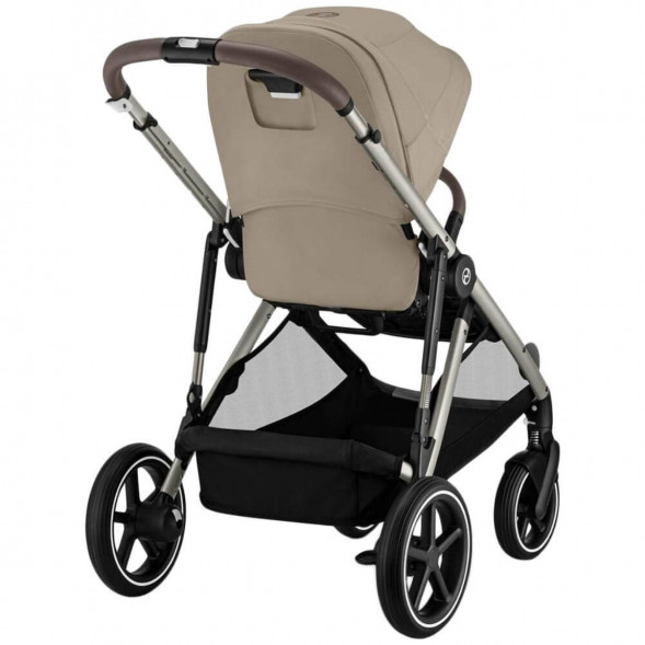 Детская коляска Cybex Gazelle S TPE Almond Beige с корзиной и дождевиком во Владикавказе
