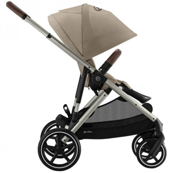 Детская коляска Cybex Gazelle S TPE Almond Beige с корзиной и дождевиком во Владикавказе
