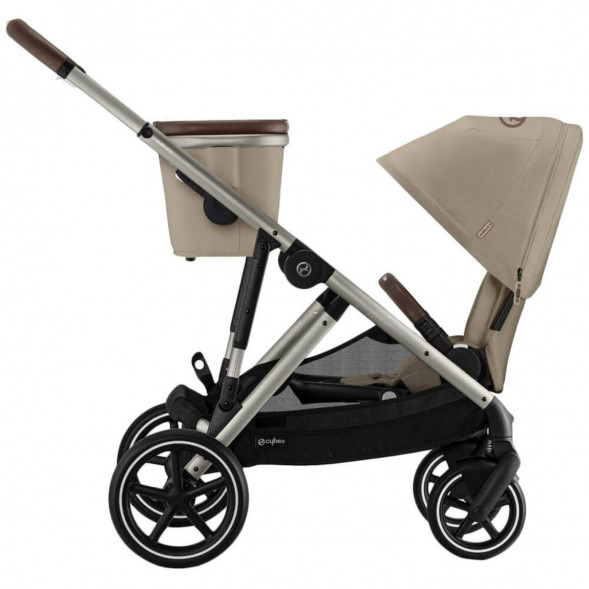 Детская коляска Cybex Gazelle S TPE Almond Beige с корзиной и дождевиком во Владикавказе
