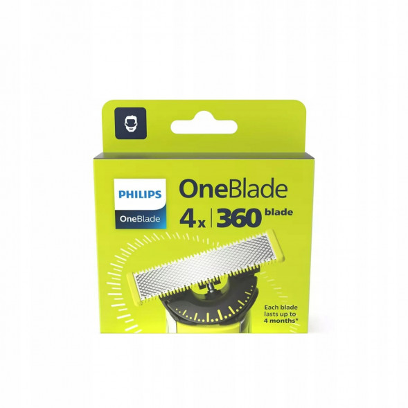 Сменные лезвия Philips Oneblade 360 QP440/50, 4 шт. во Владикавказе