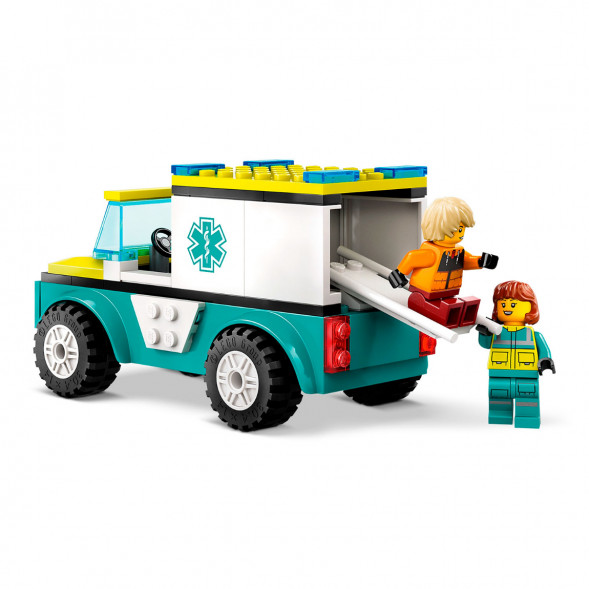 Конструктор LEGO City 60403 Скорая помощь и сноубордист во Владикавказе