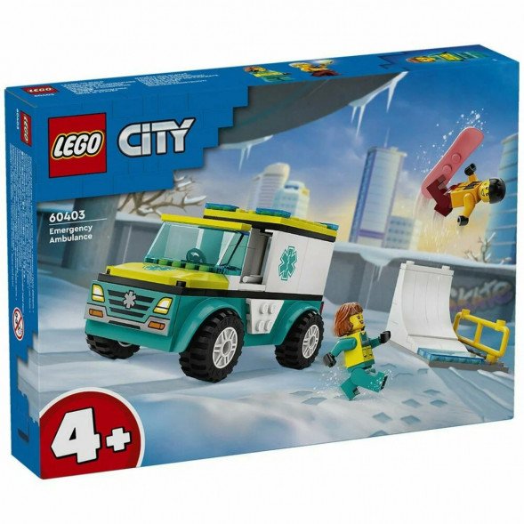Конструктор LEGO City 60403 Скорая помощь и сноубордист во Владикавказе