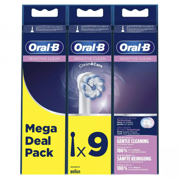 Насадки на зубные щетки Oral-B Sensitive Clean, 9 шт. во Владикавказе