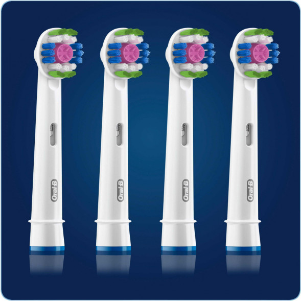 Насадки на зубные щетки Oral-B 3D White, 4 шт. во Владикавказе