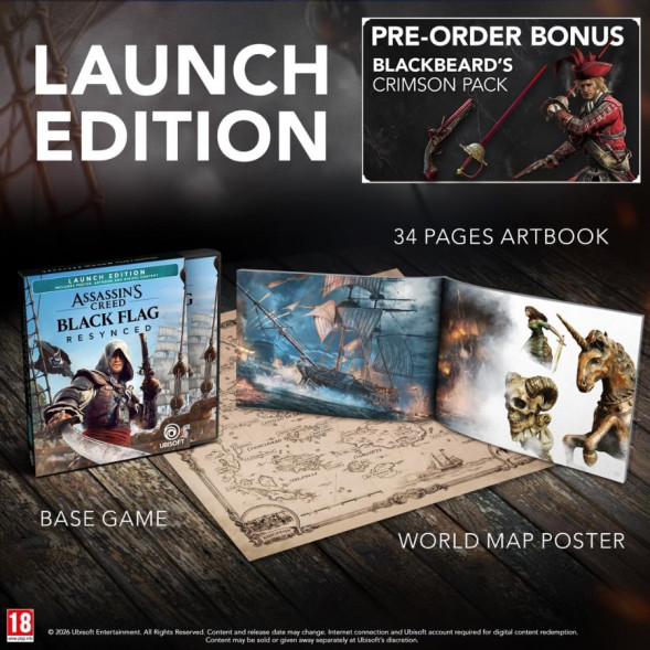 Игра Assassin&amp;#039;s Creed: Black Flag Resynced. Launch Edition [PS5, русские субтитры] во Владикавказе