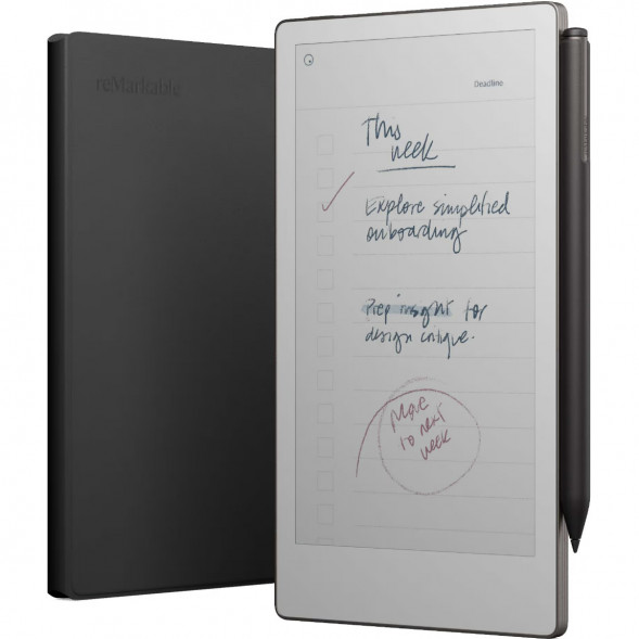 Графический планшет reMarkable Paper Pro Move + Стилус MarkerPlus + Чехол BookFolio Premium Leather, Black во Владикавказе